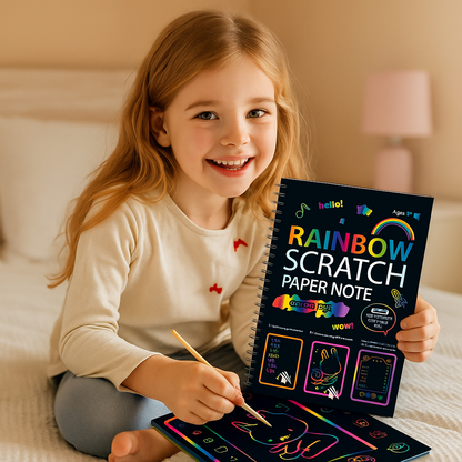 Magiczny tęczowy papier do drapania | Kreatywna zabawa 0,5 kg 2