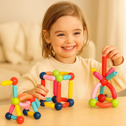 Magnetyczny zestaw konstrukcyjny | Rozwija kreatywność i umiejętności motoryczne 1 kg 0