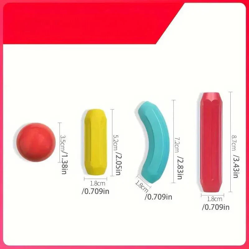 Magnetyczny zestaw konstrukcyjny | Rozwija kreatywność i umiejętności motoryczne 1 kg 4