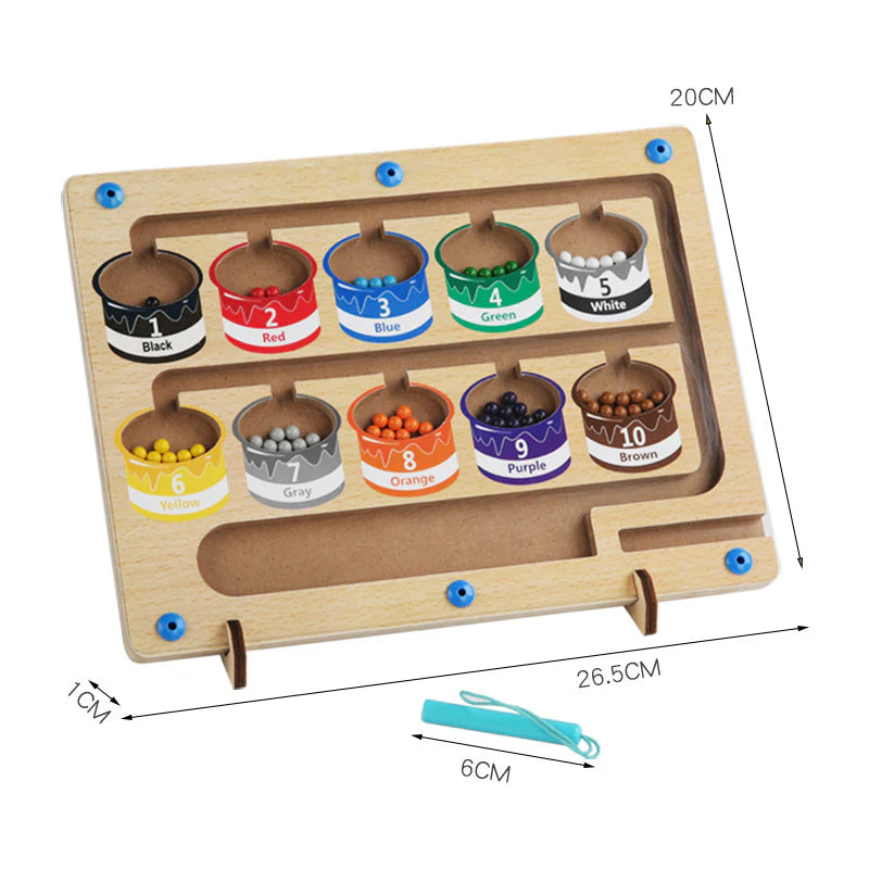 Montessori Magnetyczny Labirynt | Rozwój Koordynacji Dla 3-5 Latków, Waga 0,5 kg 2