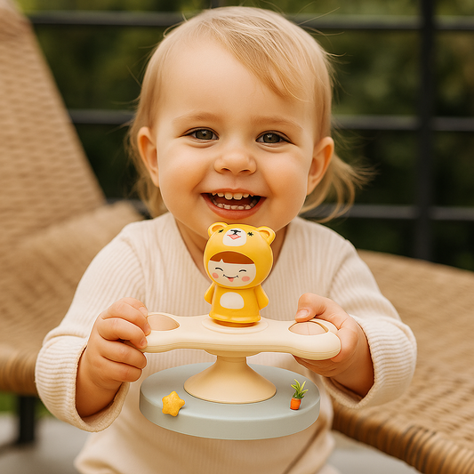 Montessori spinner z przyssawką | Wspiera rozwój motoryczny 0,5 kg 0