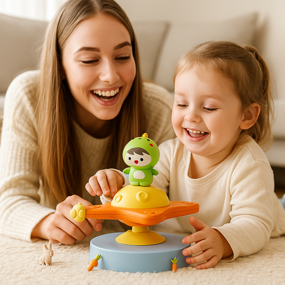 Montessori spinner z przyssawką | Wspiera rozwój motoryczny 0,5 kg 1