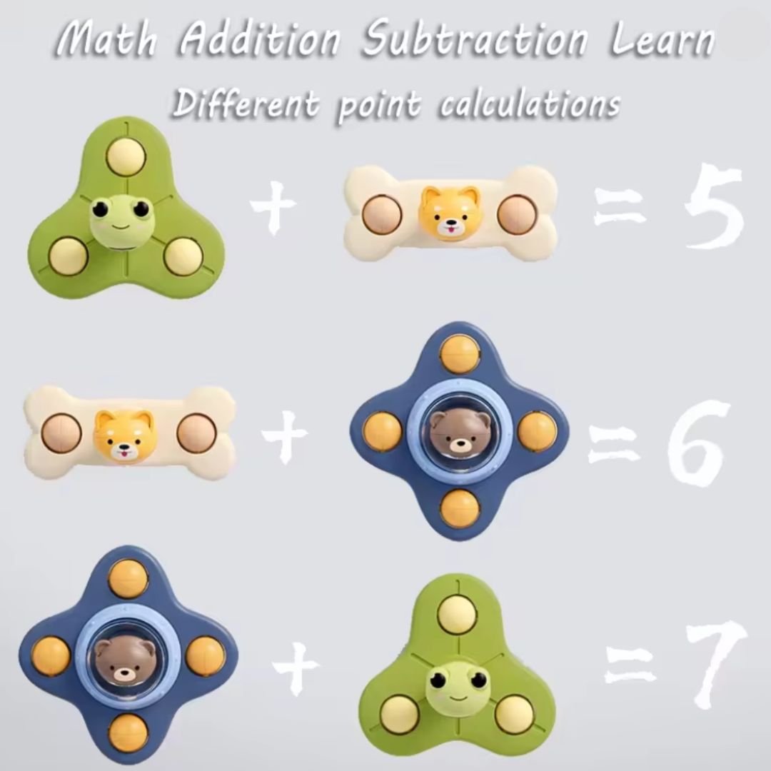Montessori spinner z przyssawką | Wspiera rozwój motoryczny 0,5 kg 6