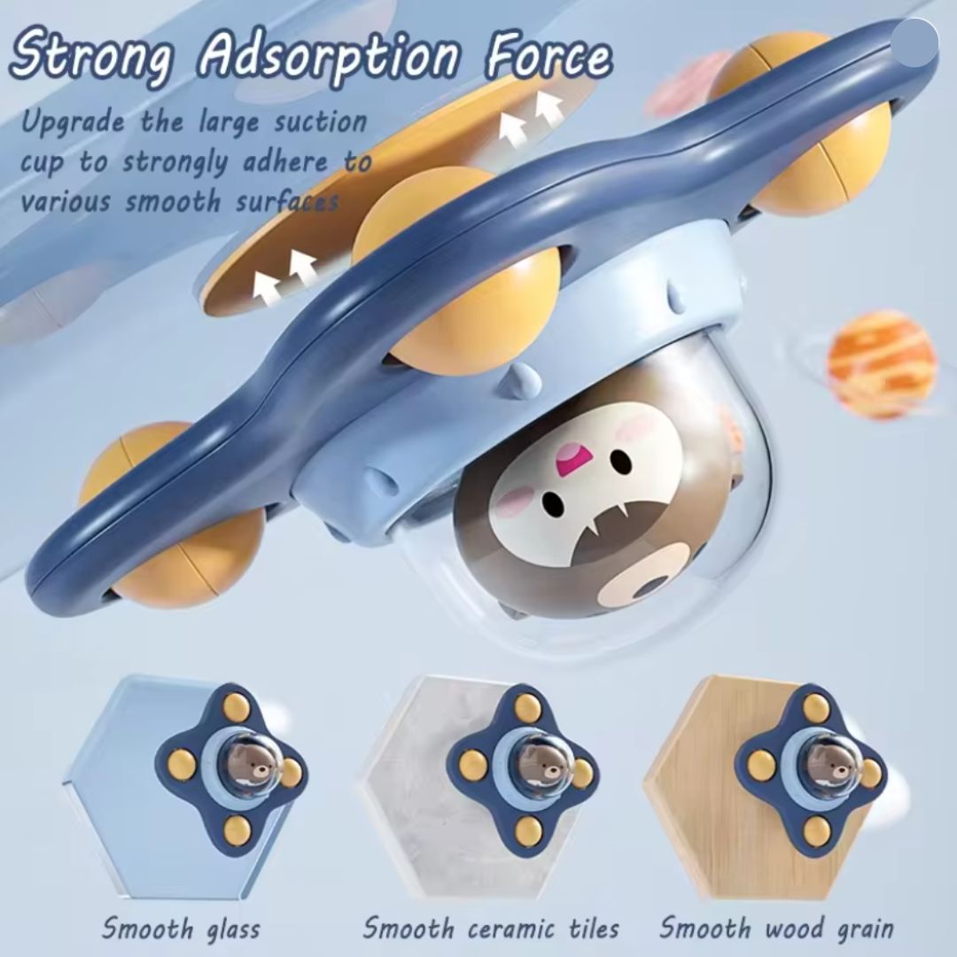 Montessori spinner z przyssawką | Wspiera rozwój motoryczny 0,5 kg 7