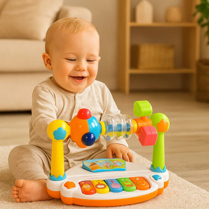 Muzyczna zabawka edukacyjna 5w1 | Rozwój motoryki i poznania 0,5 kg 1