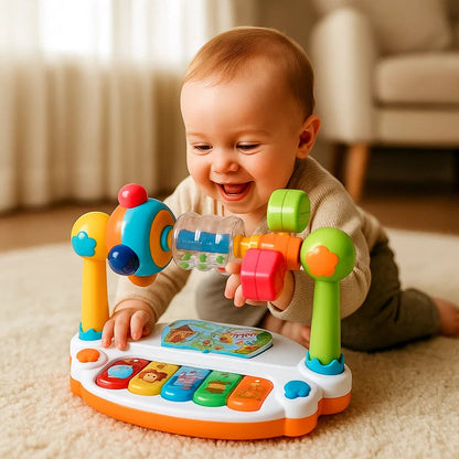 Muzyczna zabawka edukacyjna 5w1 | Rozwój motoryki i poznania 0,5 kg 2