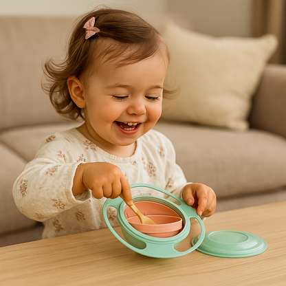 Nieprzeciekająca miseczka dla dziecka | Obrotowy design 360° 3