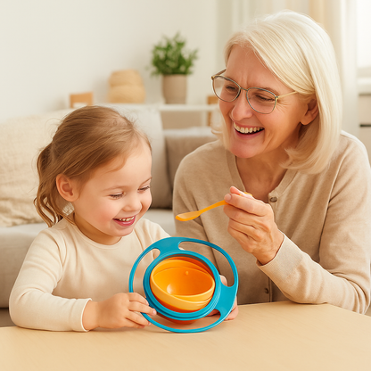 Nieprzeciekająca miseczka dla dziecka | Obrotowy design 360° 5