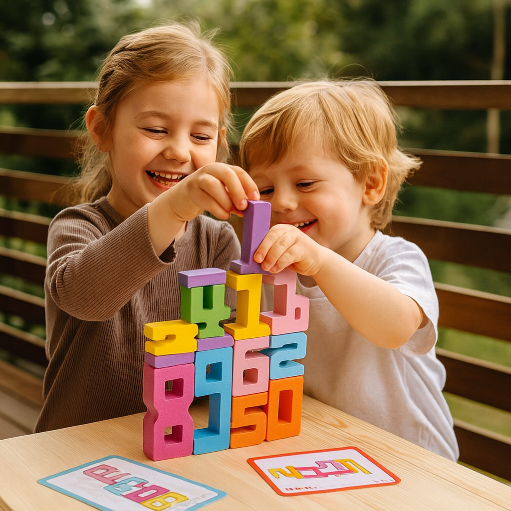 Pedagogiczne klocki do nauki matematyki | Wspierają rozwój 0,5 kg 0