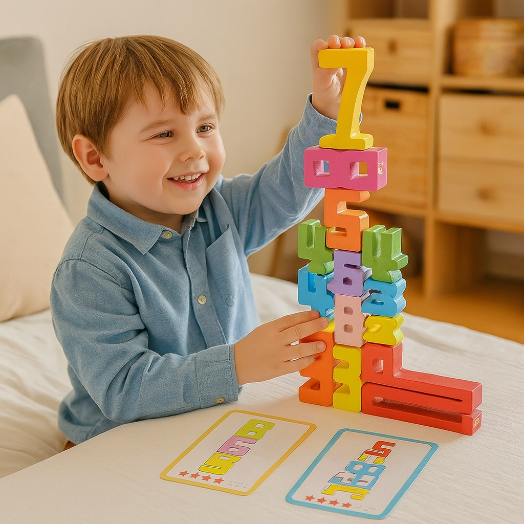 Pedagogiczne klocki do nauki matematyki | Wspierają rozwój 0,5 kg 1