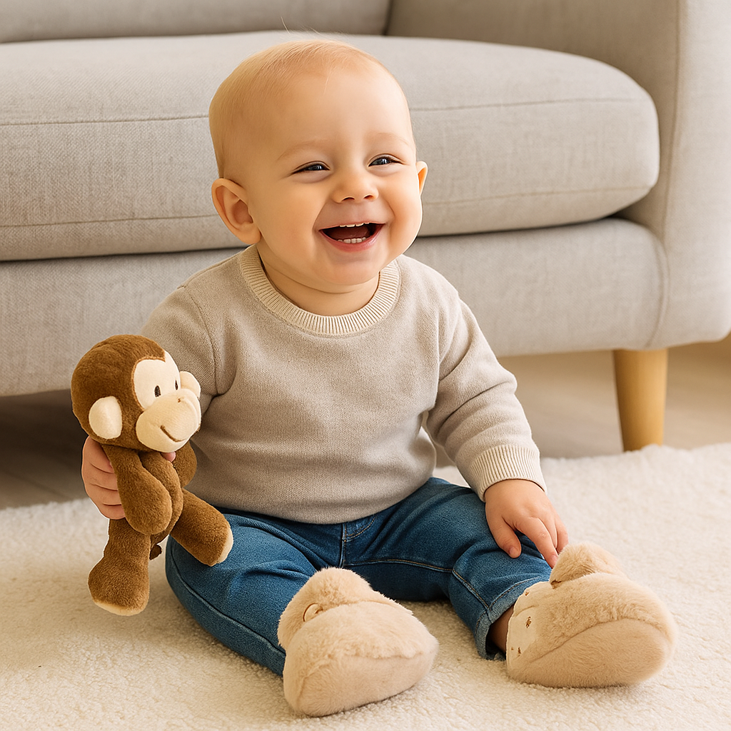Puszyste skarpetko-buciki dla niemowląt | Komfort i ciepło 0.2kg 0