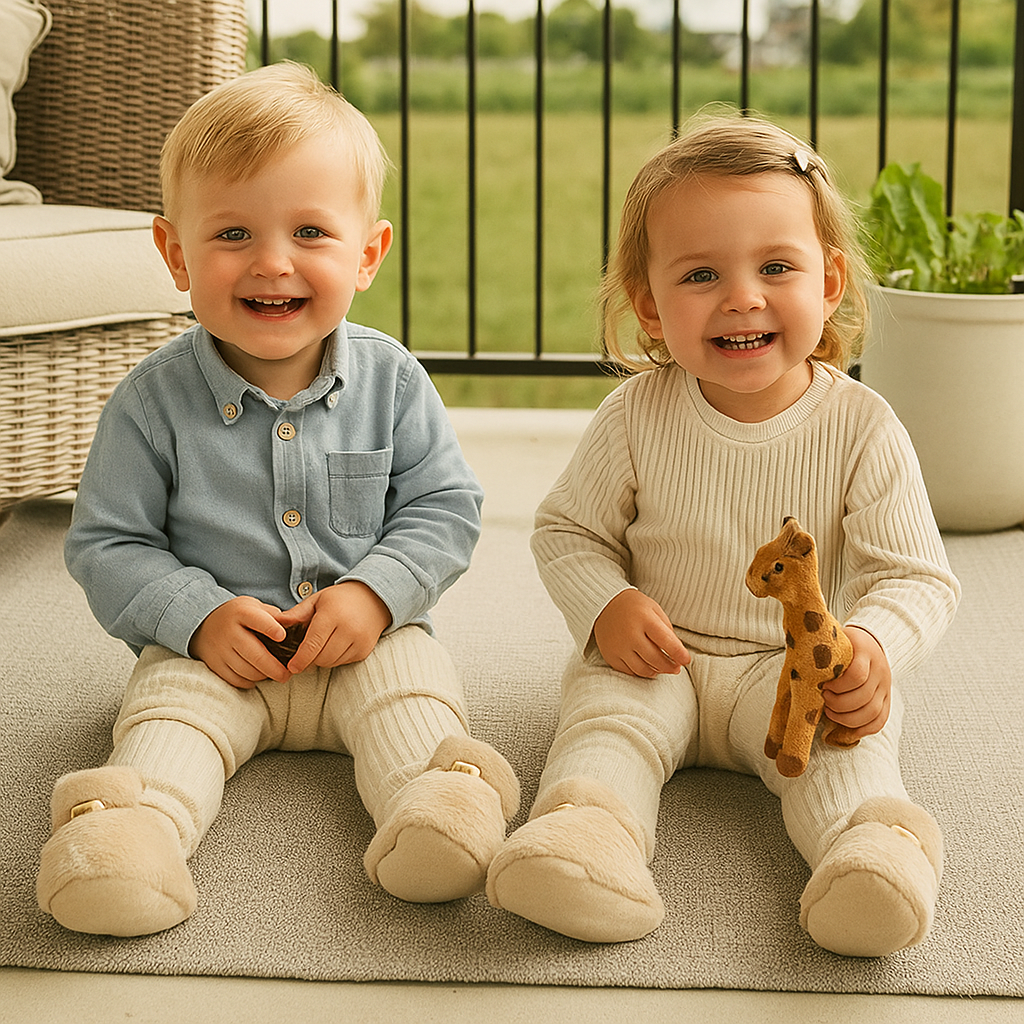 Puszyste skarpetko-buciki dla niemowląt | Komfort i ciepło 0.2kg 1