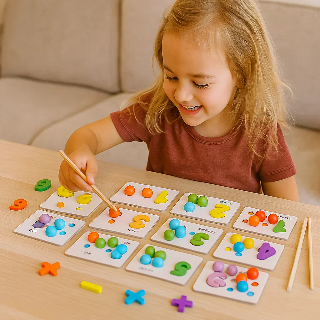 Puzzle matematyczne Montessori | Rozwija umiejętności liczenia 0,5 kg 2