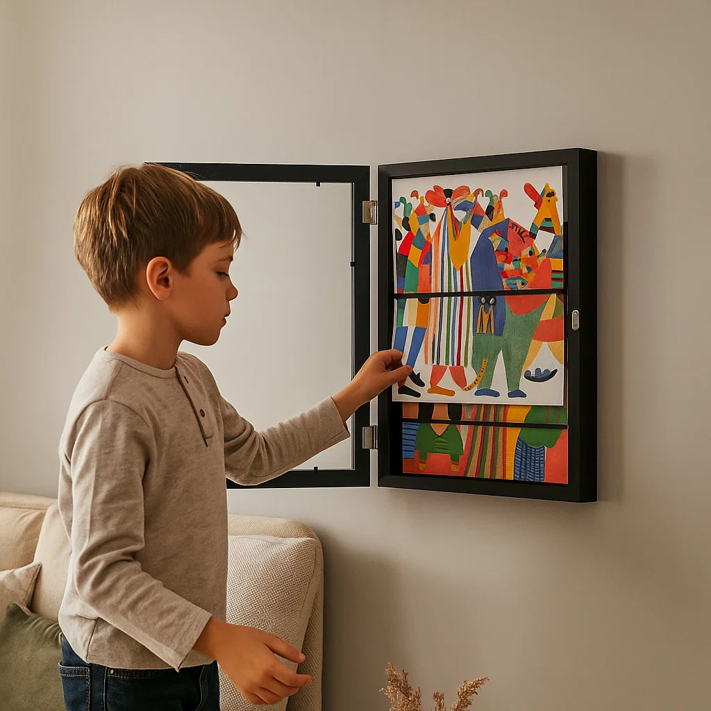 Ramka Na Zdjęcia Dla Dzieci | Otwierana Z Miejscem Na Rysunki 0,5 Kg 1