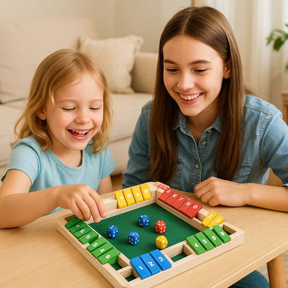 Rodzinna gra Shut The Box | Zestaw dla 4 graczy 1.5kg 1