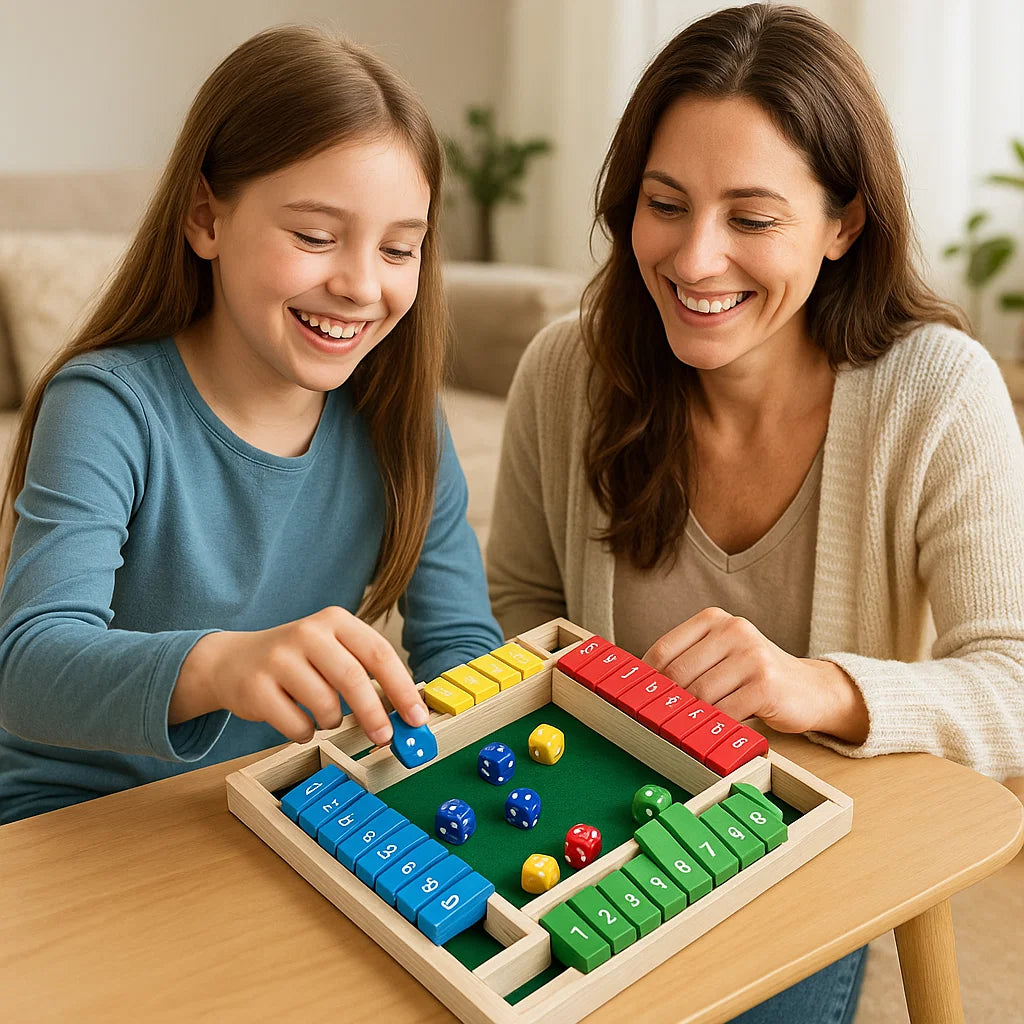 Rodzinna gra Shut The Box | Zestaw dla 4 graczy 1.5kg 2