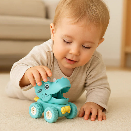 Rozbrykane Dino Auta | Bezpieczne i urocze dla maluchów 1-4 kg 0