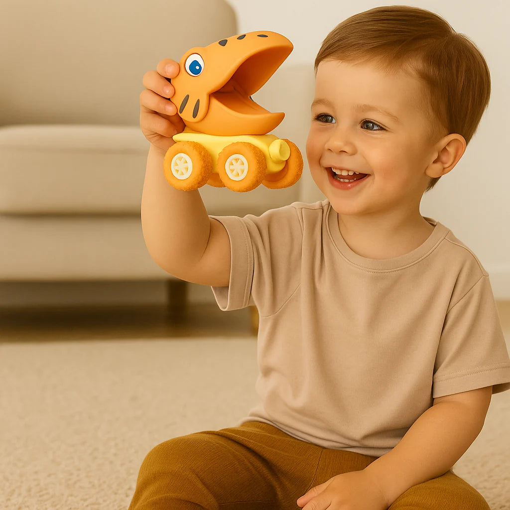Rozbrykane Dino Auta | Bezpieczne i urocze dla maluchów 1-4 kg 2