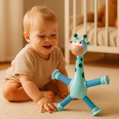 Sensoryczna żyrafa z przyssawką | Wspiera rozwój motoryczny 0.5kg 4