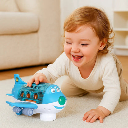 Śmieszny Samolot Tańczący | Interaktywne Światła i Muzyka | 0.5 kg | Zabawka dla Dzieci 0