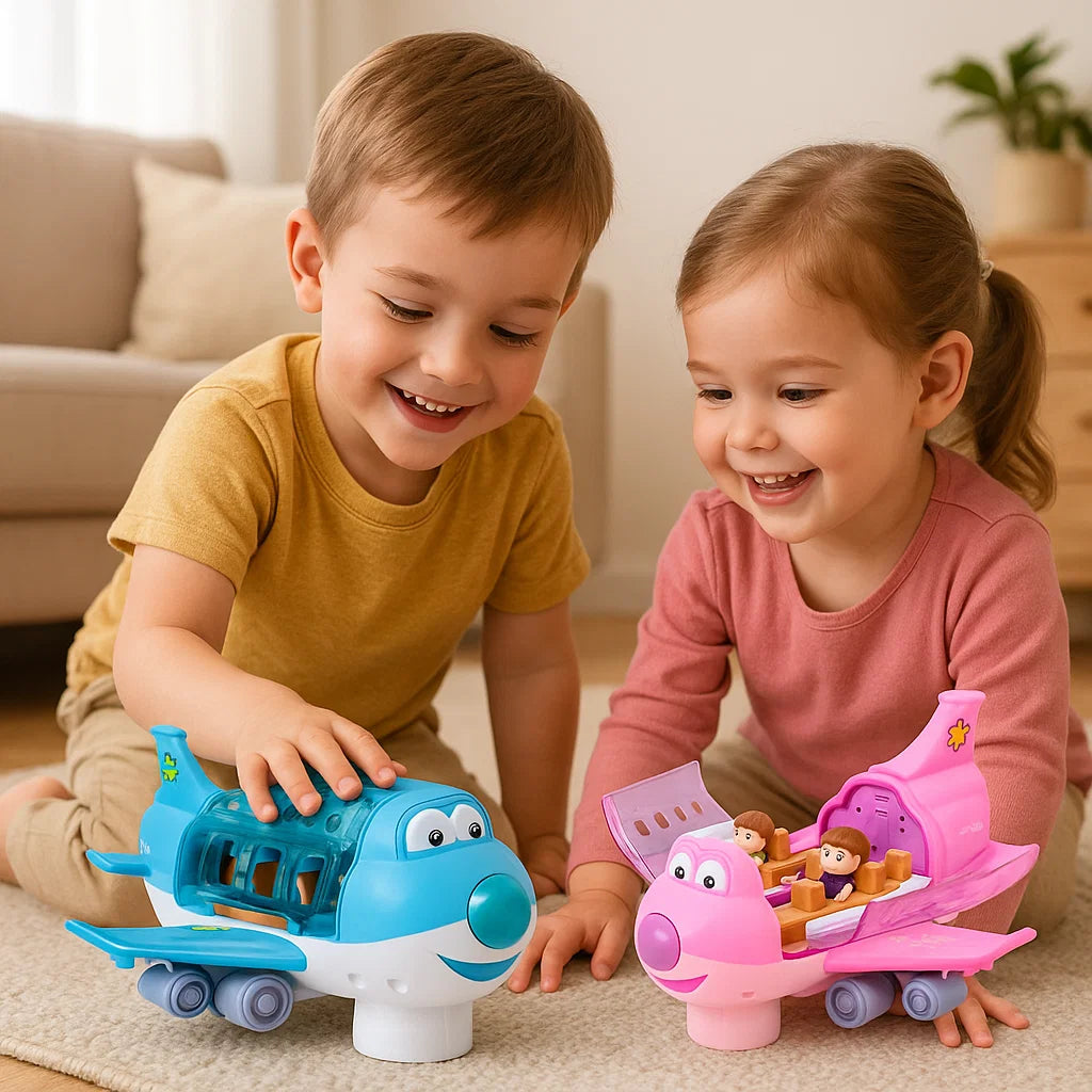 Śmieszny Samolot Tańczący | Interaktywne Światła i Muzyka | 0.5 kg | Zabawka dla Dzieci 1