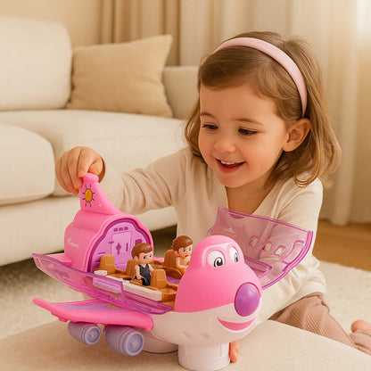 Śmieszny Samolot Tańczący | Interaktywne Światła i Muzyka | 0.5 kg | Zabawka dla Dzieci 2