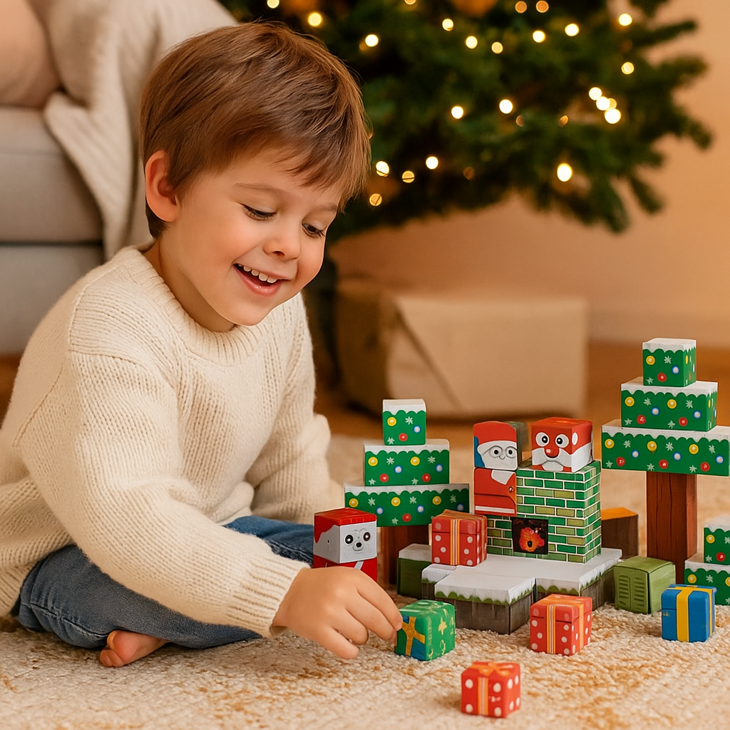 Świąteczne magnetyczne klocki | Rozwój kreatywności 0,5 kg 2