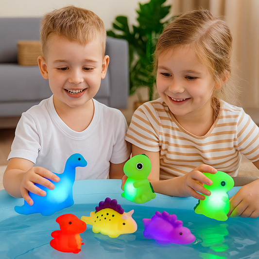 Świecąca zabawka do kąpieli Dinozaur | Bezpieczne i wodoodporne 0