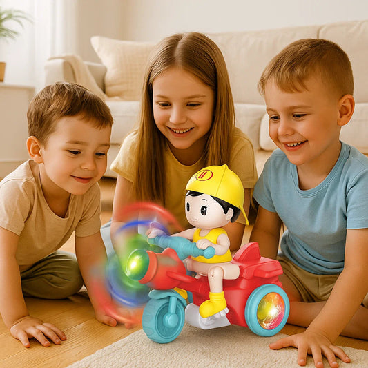 Świecący Stuntowy Skuter Dla Dzieci | Efekty LED 1,5 kg 0