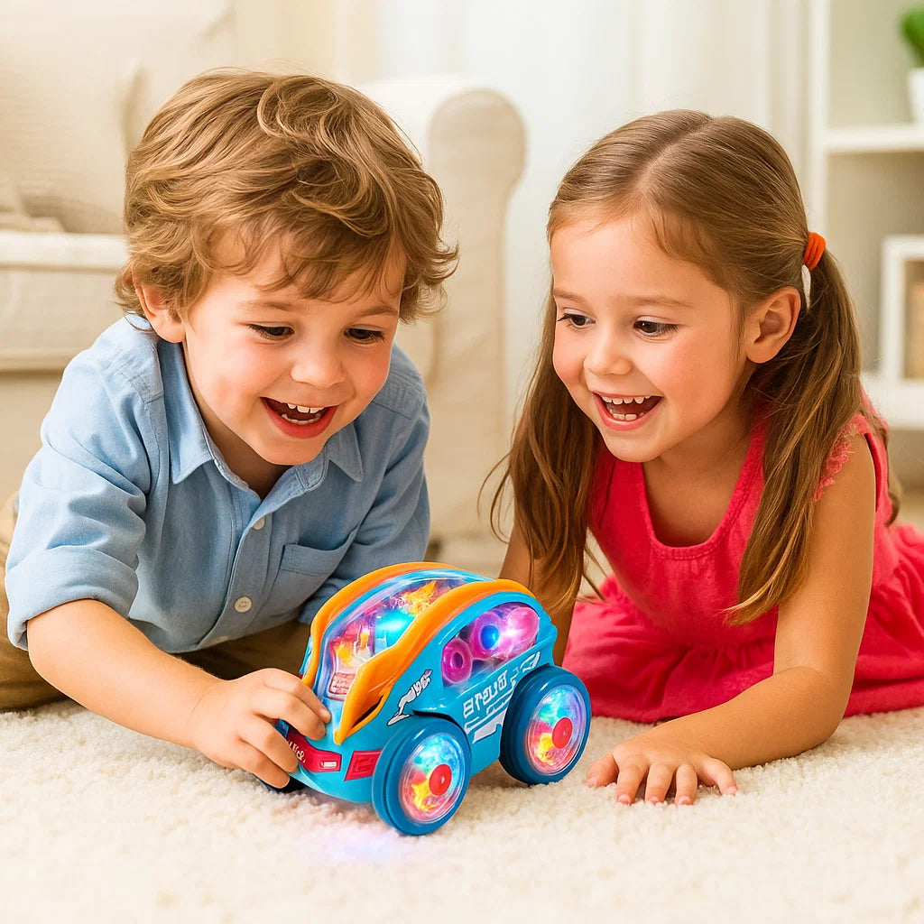 Świecący samochód akrobata | Rozwija motorykę 0.5kg 1