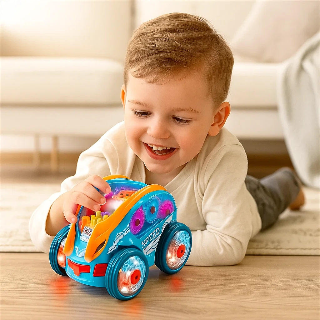 Świecący samochód akrobata | Rozwija motorykę 0.5kg 2