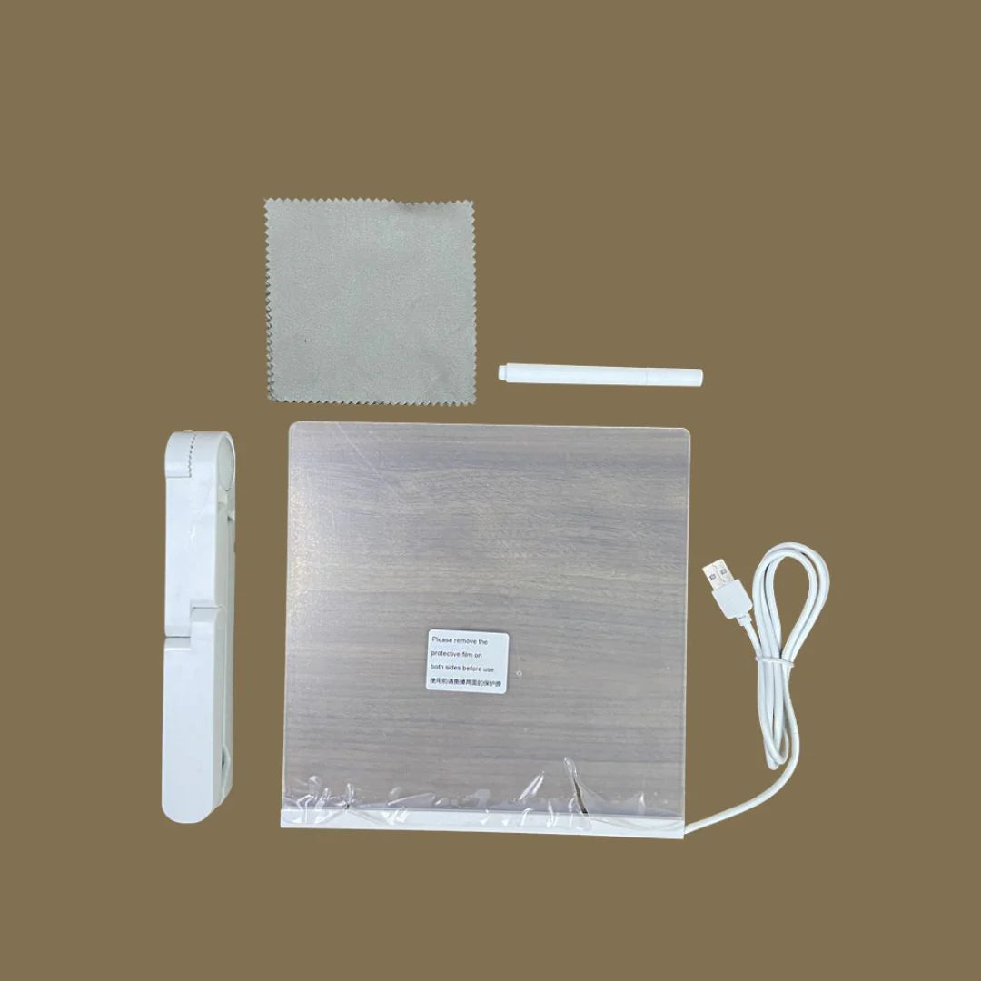 Tablica LEDowa do Rysowania dla Dzieci | Wielokrotnego Użytku 0,5kg 2