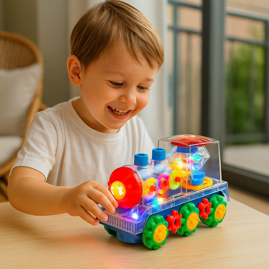 Tańcząca lokomotywa muzyczna | Efekty świetlne i para 0,5 kg 0