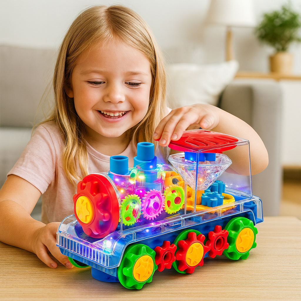 Tańcząca lokomotywa muzyczna | Efekty świetlne i para 0,5 kg 1