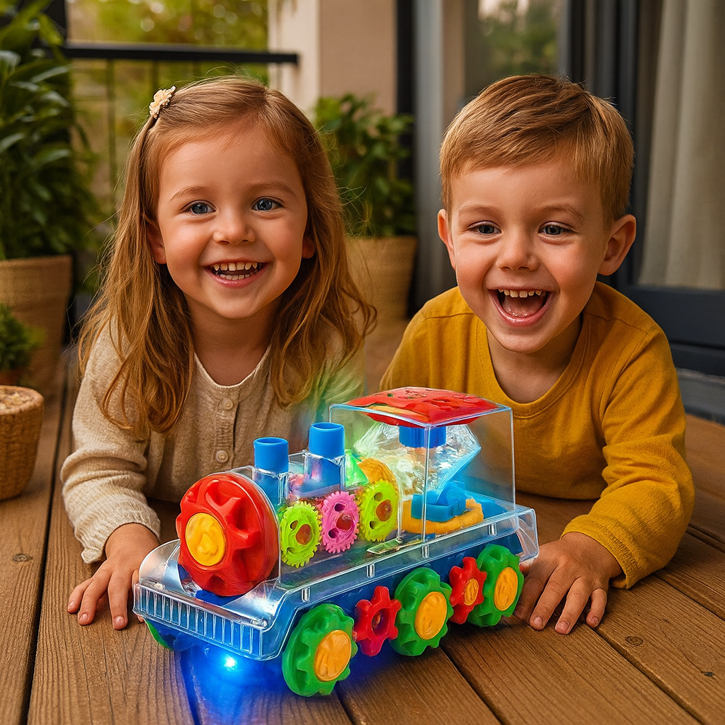 Tańcząca lokomotywa muzyczna | Efekty świetlne i para 0,5 kg 2