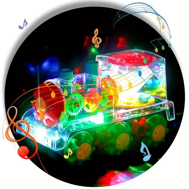 Tańcząca lokomotywa muzyczna | Efekty świetlne i para 0,5 kg 4