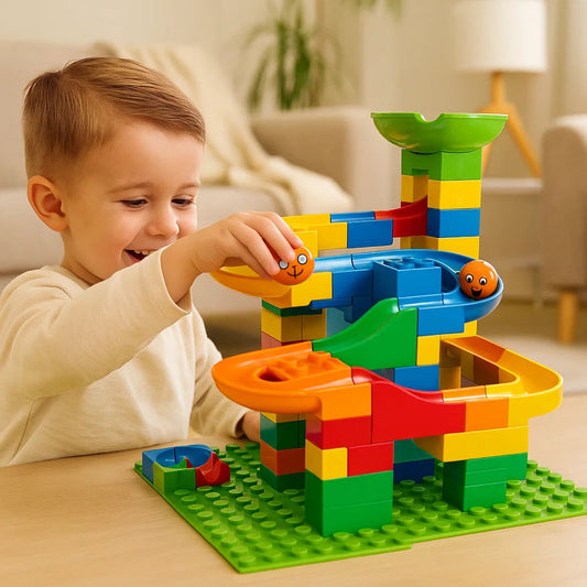 Tor kulkowy z klocków | Kreatywna zabawa 0,5 kg 0