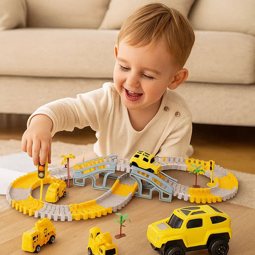 Tor wyścigowy z samochodzikami | rozwija zręczność 1,5 kg 0