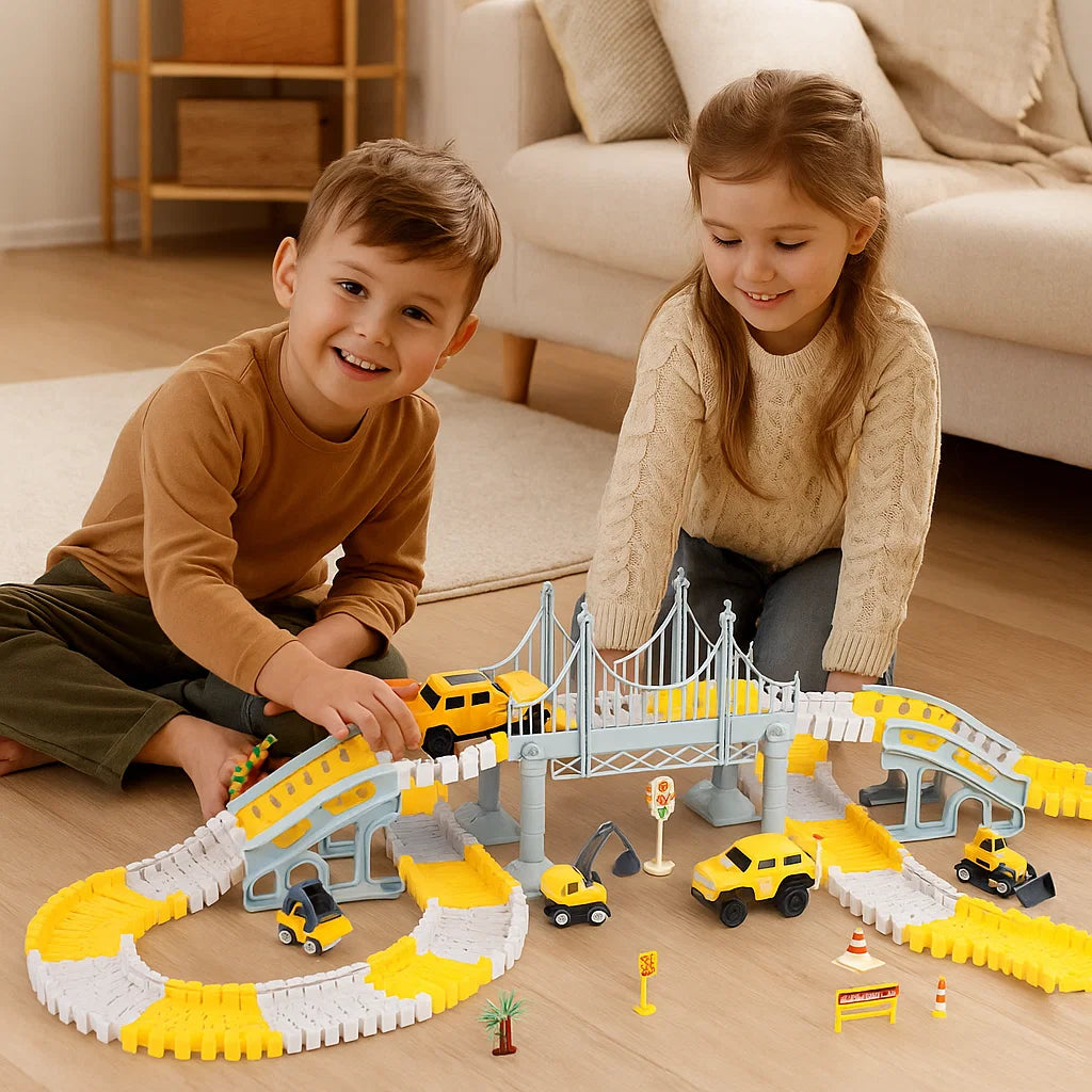 Tor wyścigowy z samochodzikami | rozwija zręczność 1,5 kg 1