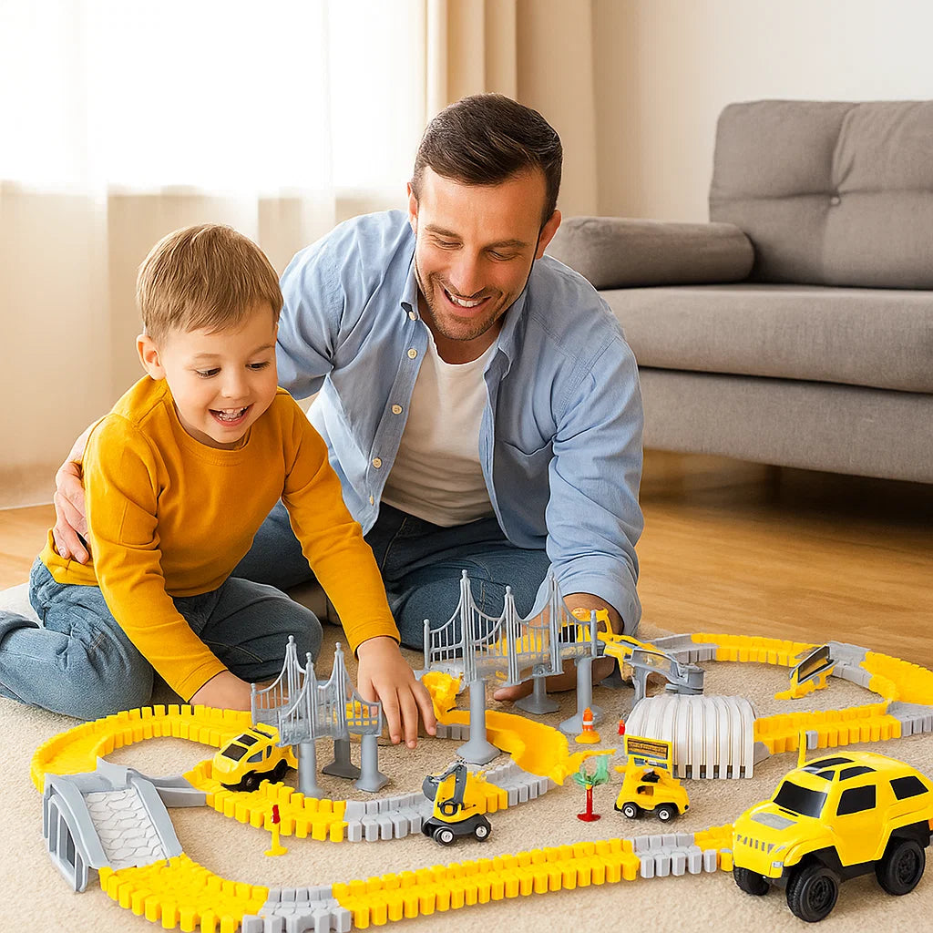 Tor wyścigowy z samochodzikami | rozwija zręczność 1,5 kg 3