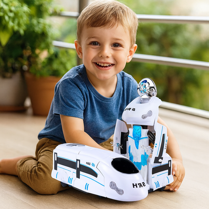 Transformujący się pociąg-robot | Rozwija kreatywność 0,5kg 2