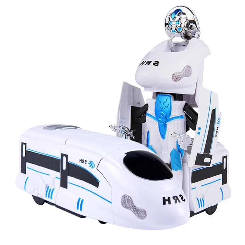 Transformujący się pociąg-robot | Rozwija kreatywność 0,5kg 3