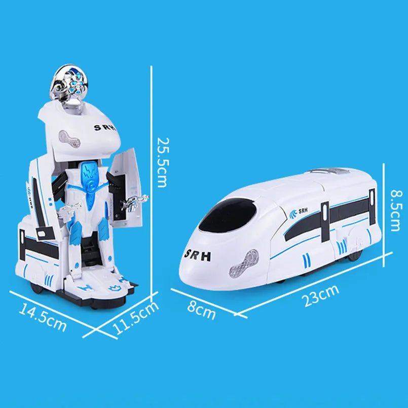 Transformujący się pociąg-robot | Rozwija kreatywność 0,5kg 4