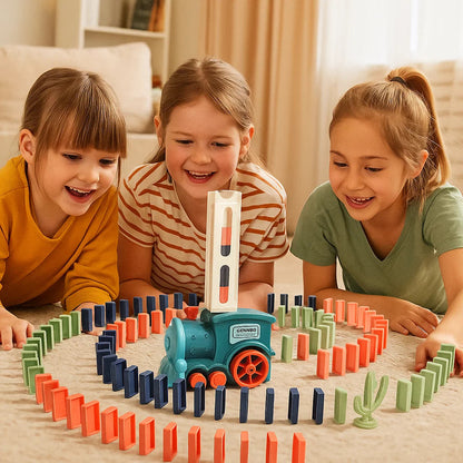 Zabawka Kolejowa Domino | Automatyczne Układanie Torów 1,5 kg | Zabawka Edukacyjna dla 3-6 Latków 1