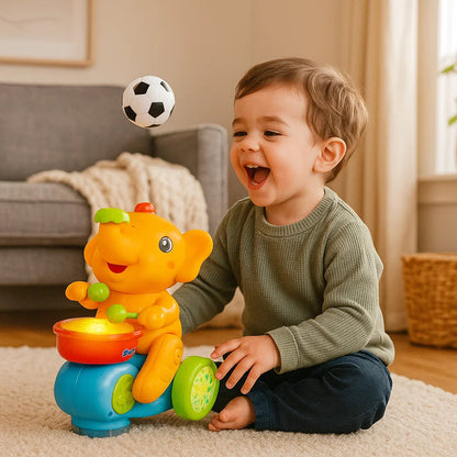 Zabawka Słonik z Latającą Piłeczką | Rozwój motoryczny 0.5kg 2