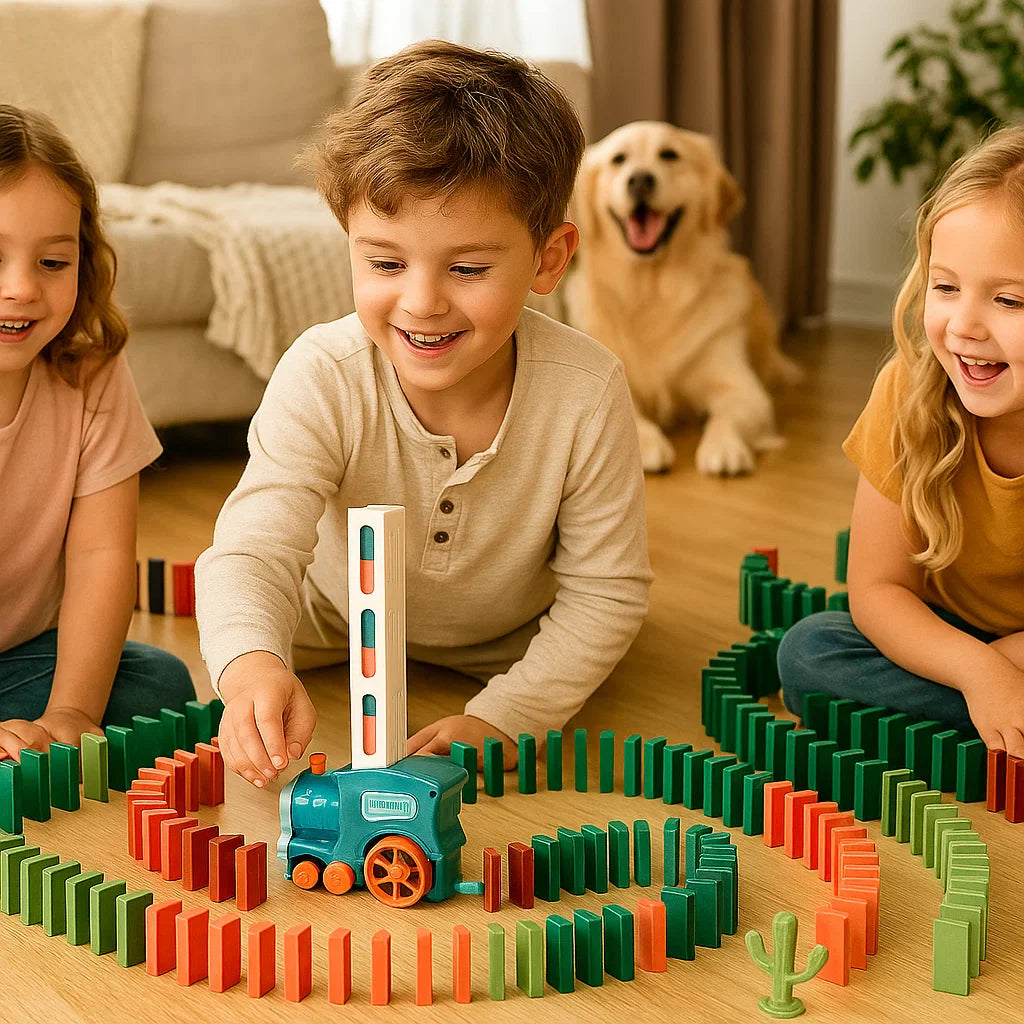 Zabawka kolejowa domino | Automatyczne układanie torów 1,5 kg 3