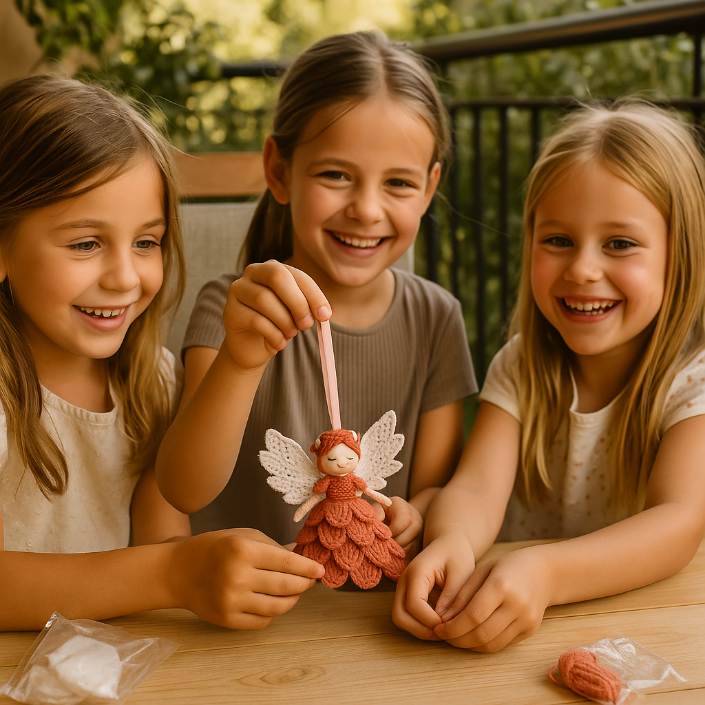 Zestaw DIY Aniołków na Szydełku | Kreatywność i radość 0.5kg 1