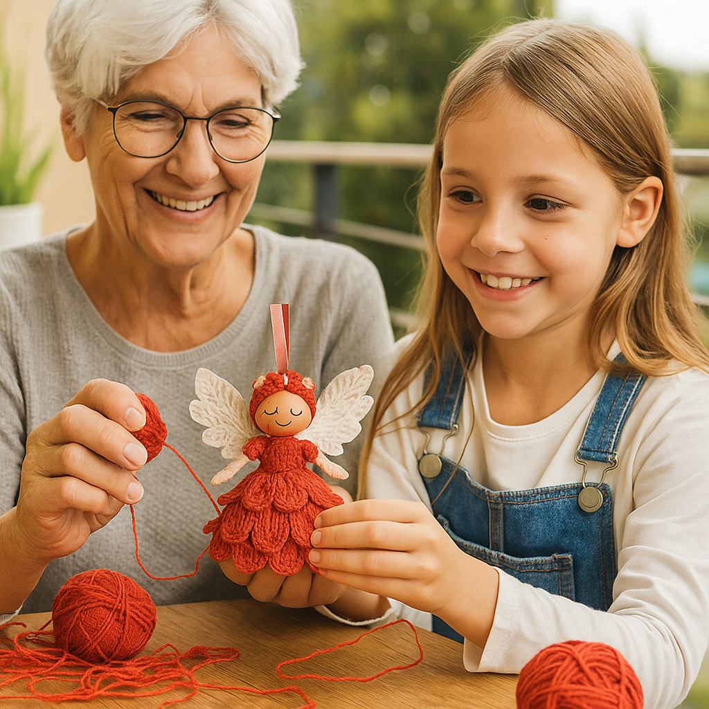 Zestaw DIY Aniołków na Szydełku | Kreatywność i radość 0.5kg 5