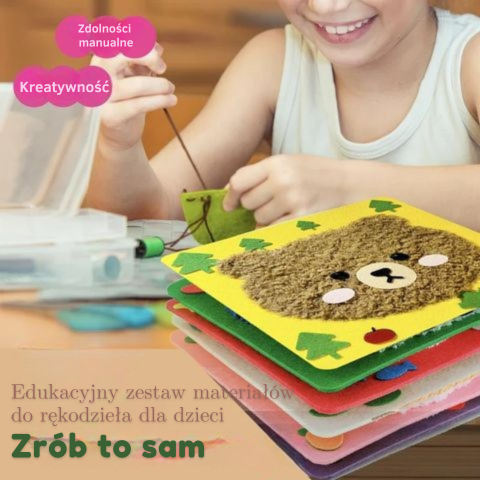 Zestaw do tworzenia pluszowych zwierzątek | Rozwija kreatywność 0,5kg 2