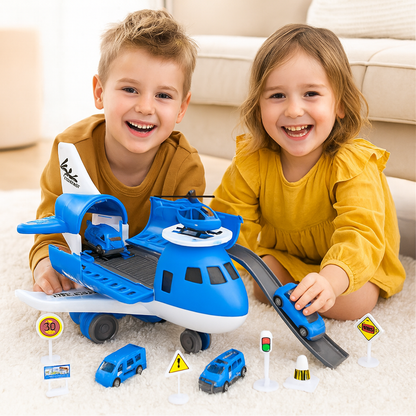 Zestaw do zabawy z samolotem i pojazdem | rozwija wyobraźnię 1,5kg 1